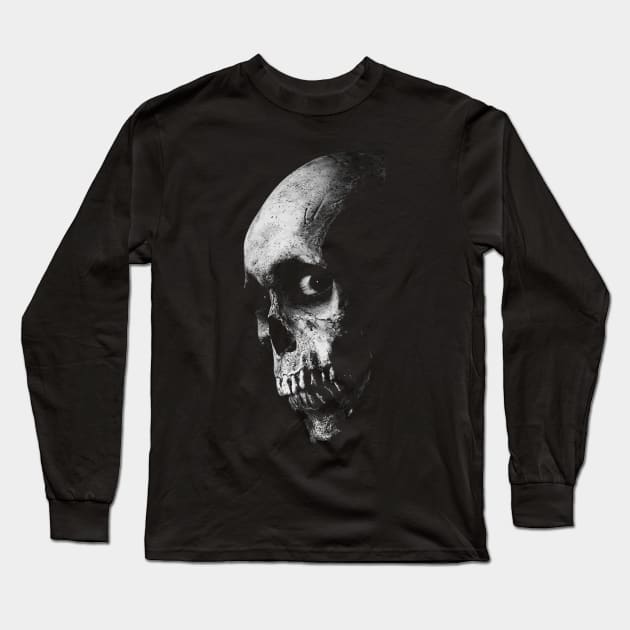 Evil Dead Skull Horror FanArt Tribute Long Sleeve T-Shirt by darklordpug